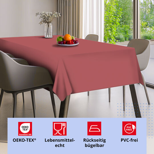 Tischdecke PVC-frei Mineral Red image number null